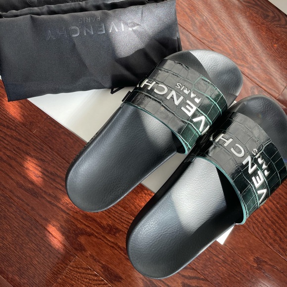 Givenchy Slides- Croc Embossed - Picture 2 of 5